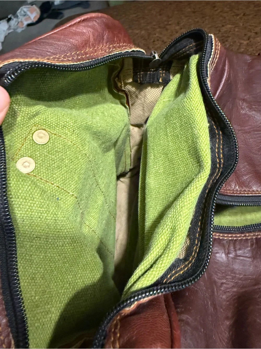 Leather Duffle Bag 28 inch